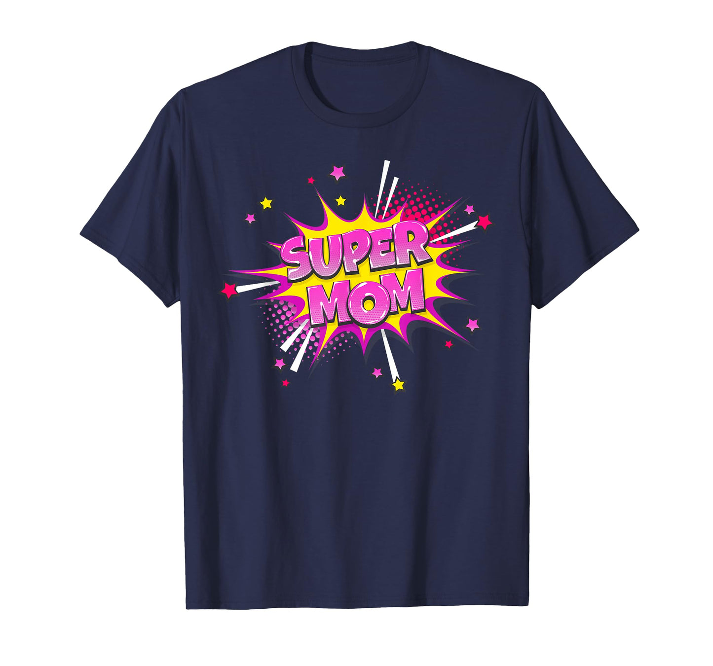 Super Mom Shirt Mama Mothers Day Mommy Vintage Mom Comic T-Shirt