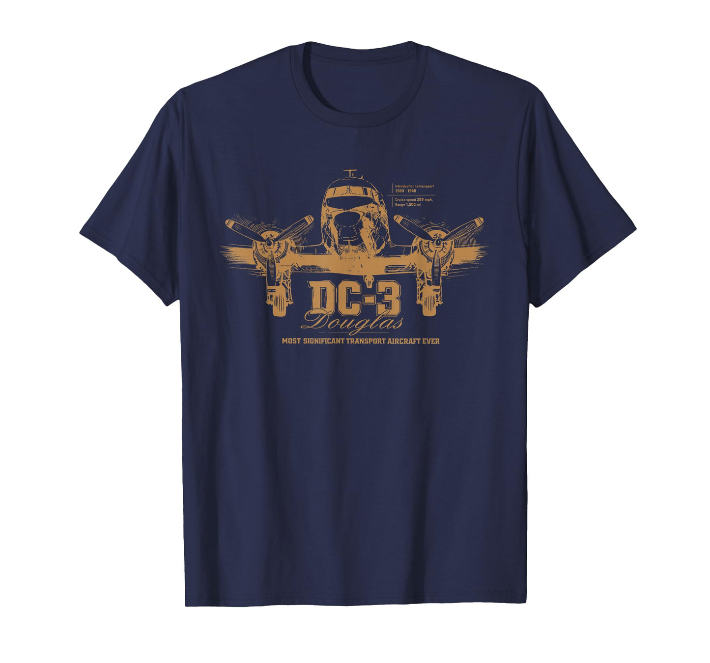 Vintage DC-3 Airplane Douglas DC-3 T-Shirt