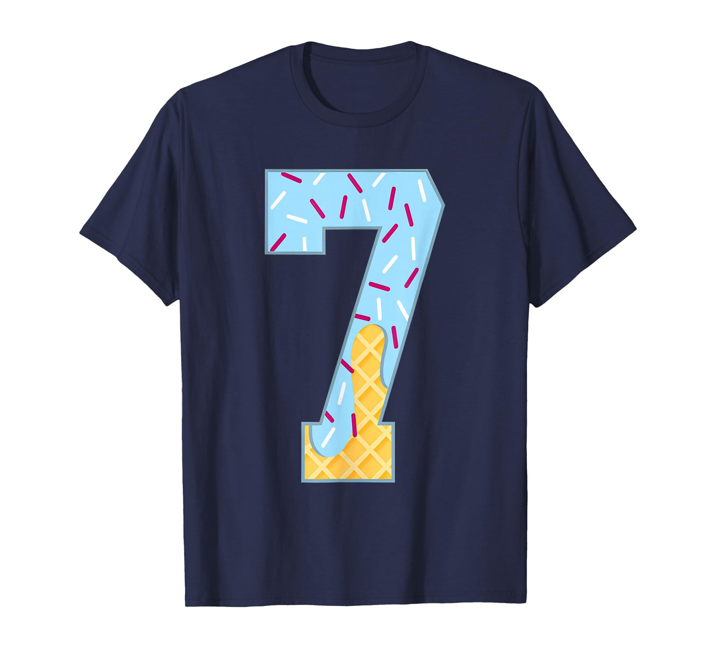 Number 7 Ice Cream Drip 67 Meme Couple Halloween Costume T-Shirt