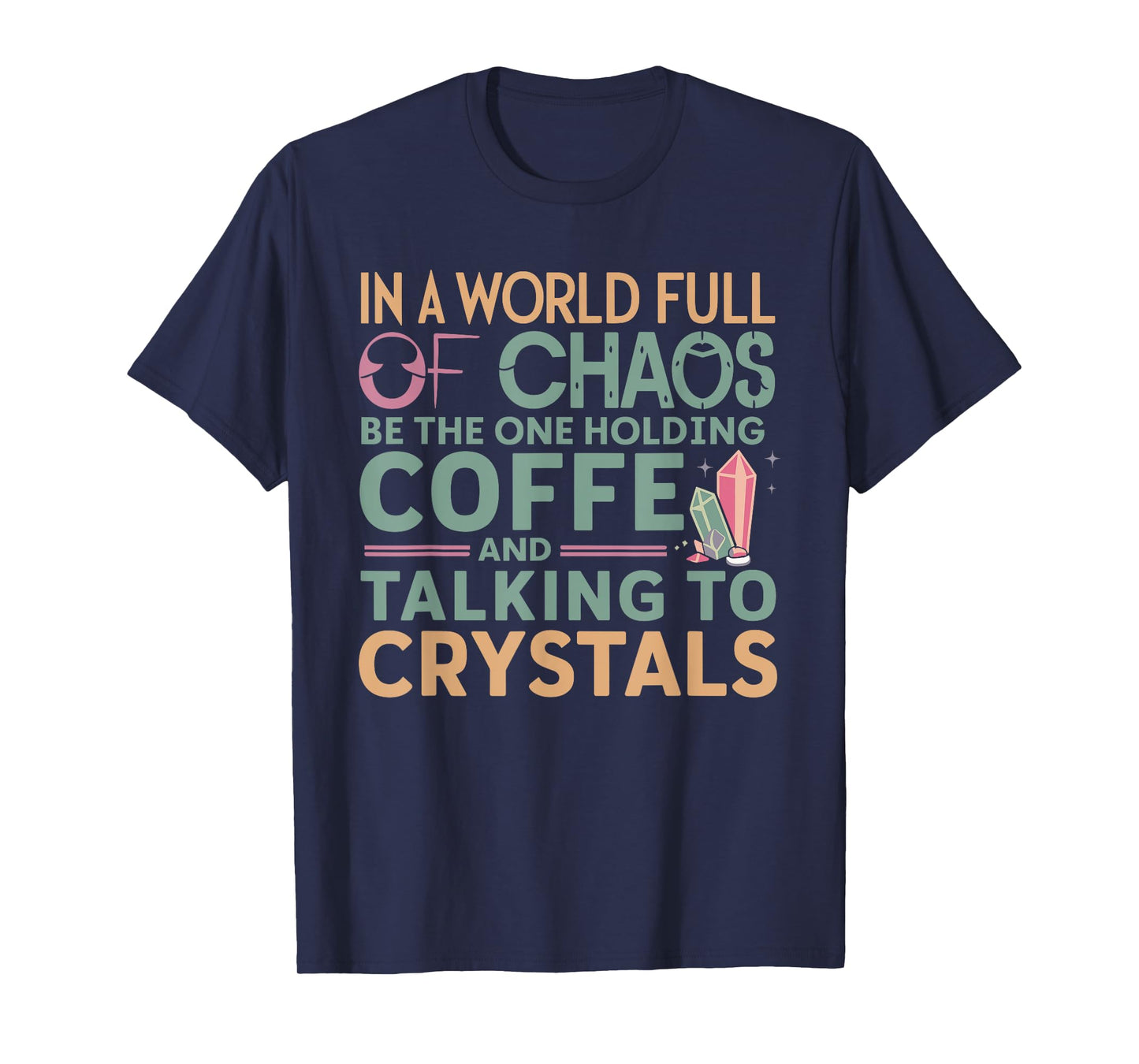 Funny Crystal Healing Crystals and Stones Meditation Yoga T-Shirt