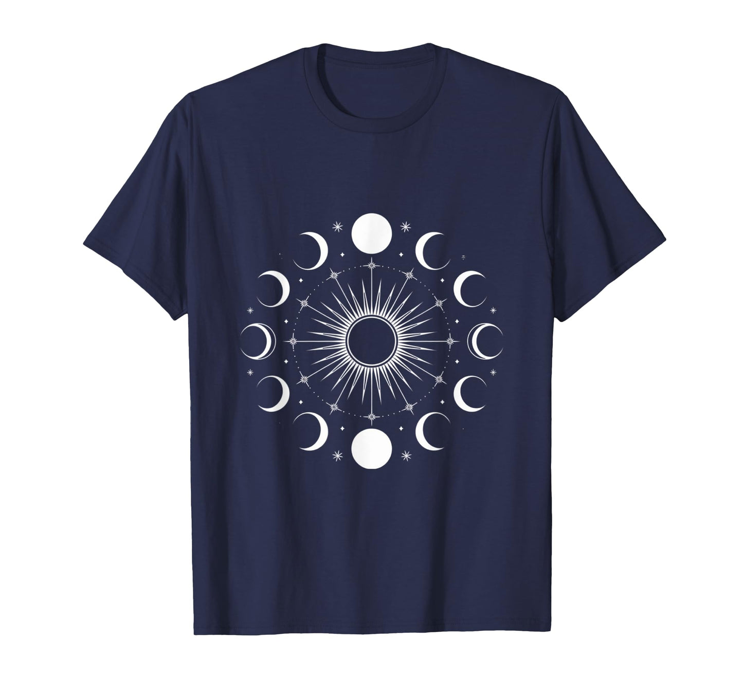 Celestial Moon Phase Sun & Moon Cycle Spiritual Astrology T-Shirt