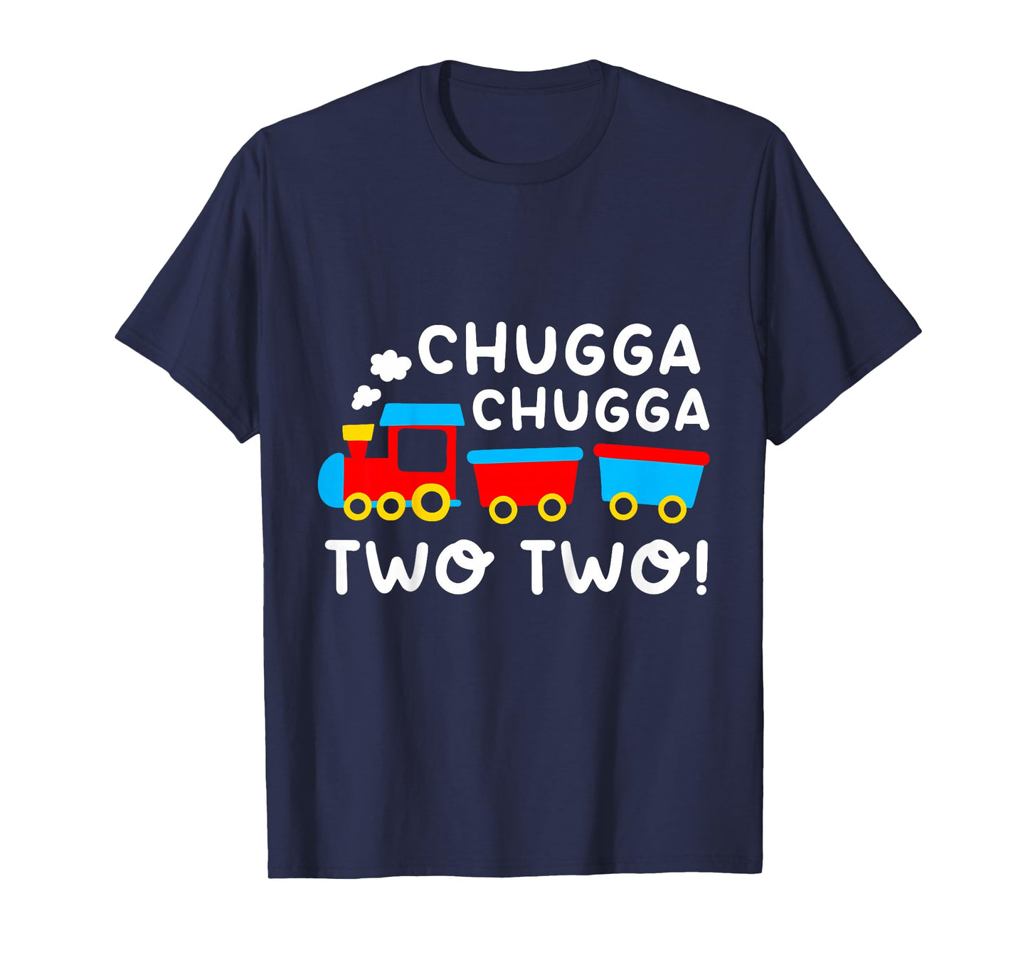 Kids 2nd Birthday Boy Train Chugga Chugga Two Two Toddler T-Shirt
