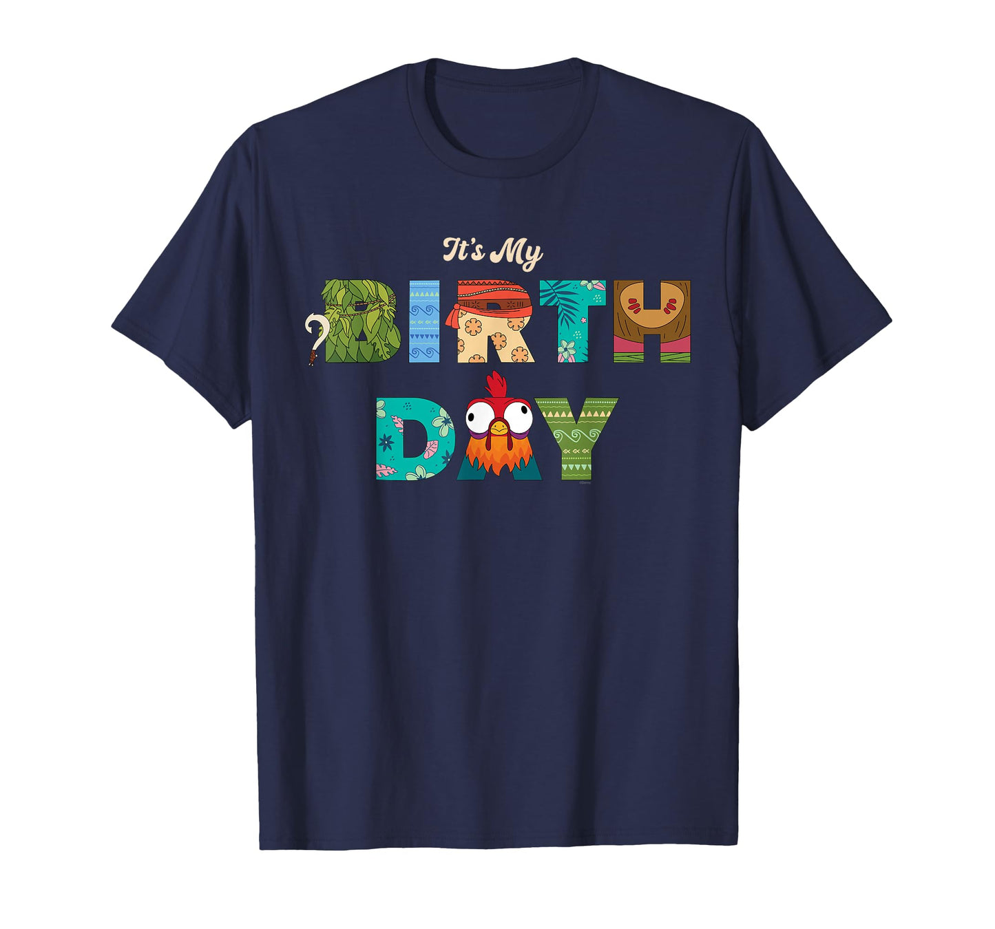 Disney Moana Big Letters "It's My Birthday" Birthday Party T-Shirt