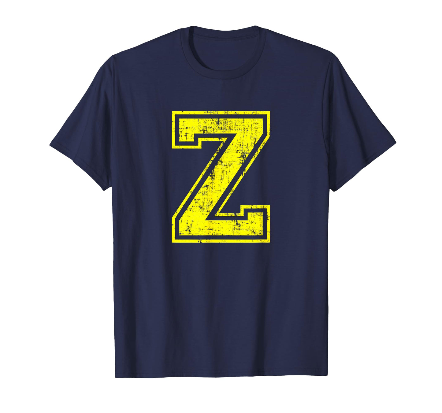 Letter Z Uppercase Alphabet Classic School College Varsity T-Shirt