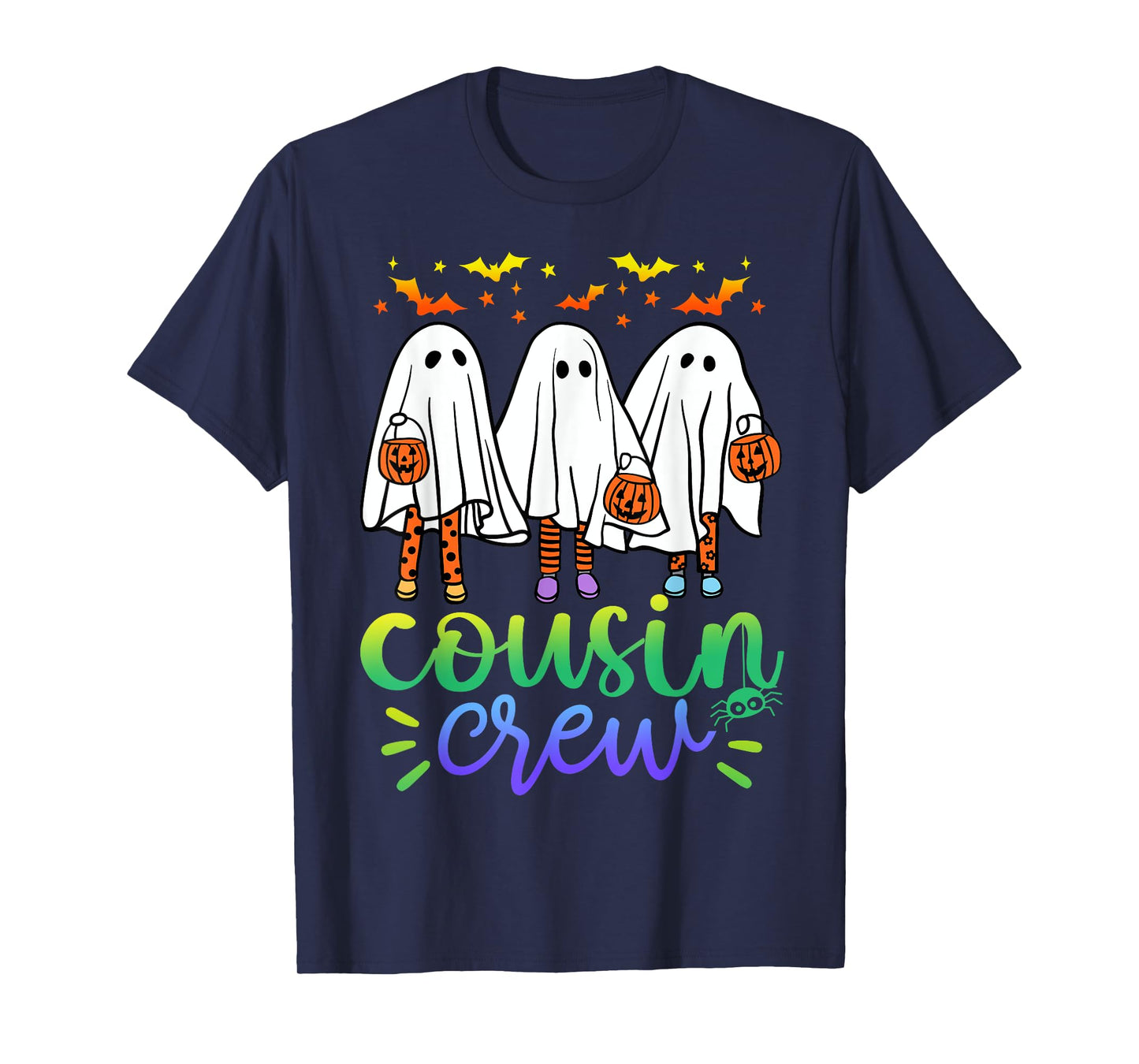 Boo Cousin Crew Halloween Ghost Trick Treat Squad Matching T-Shirt