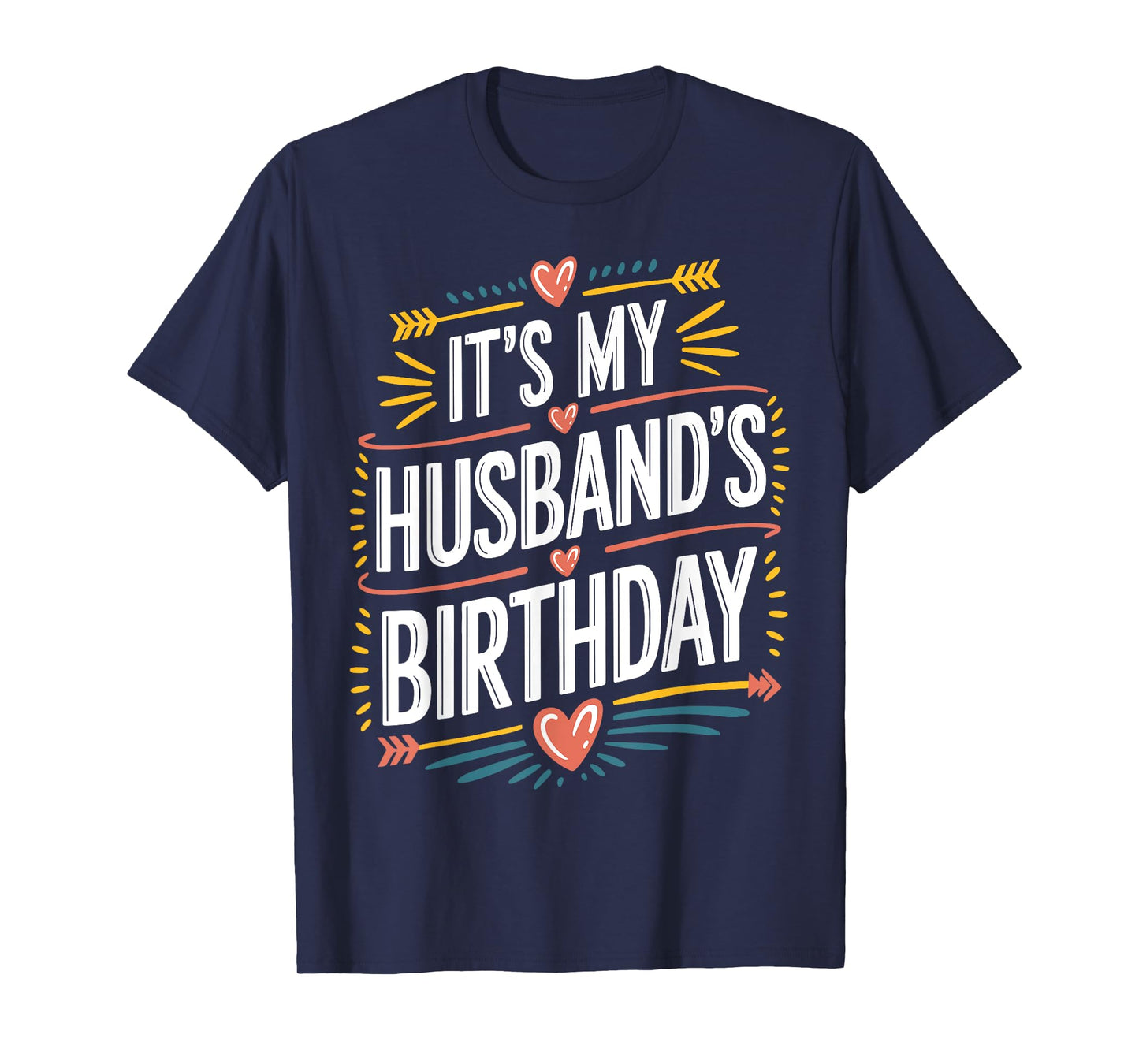 Boho Nostalgia Design It's My husband's Birthday Women Kids T-Shirt