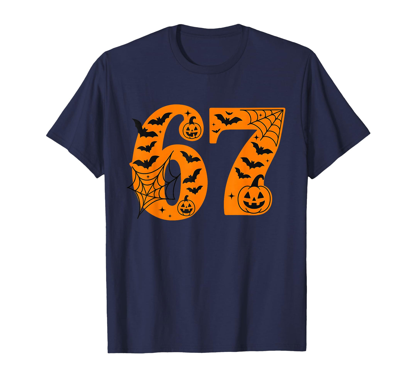 67 Halloween Six Seven Brainrot Meme Boys Kids Funny 6 7 T-Shirt
