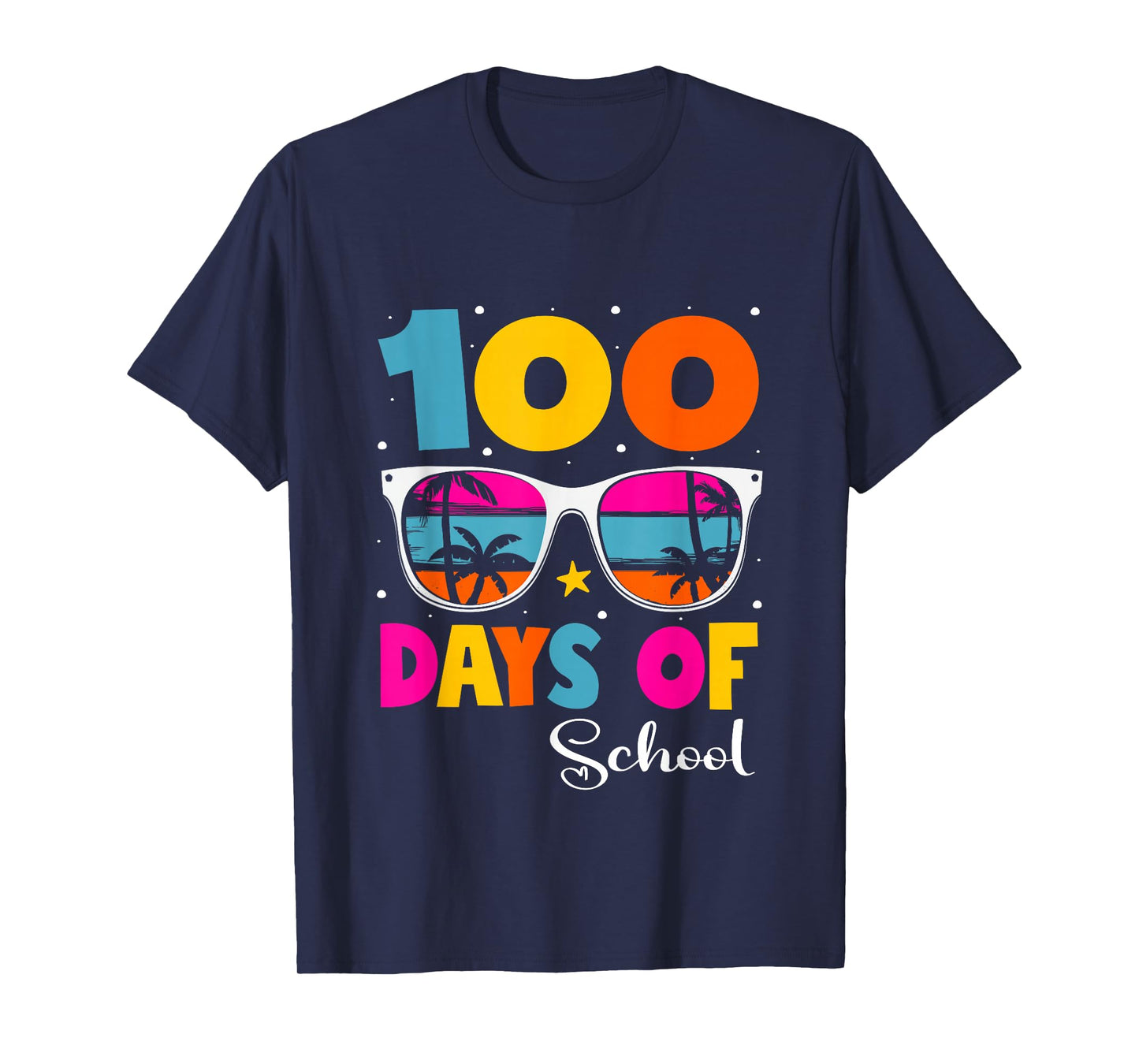 100 Days of School Teacher Kids Funny 100th Day of School T-Shirt