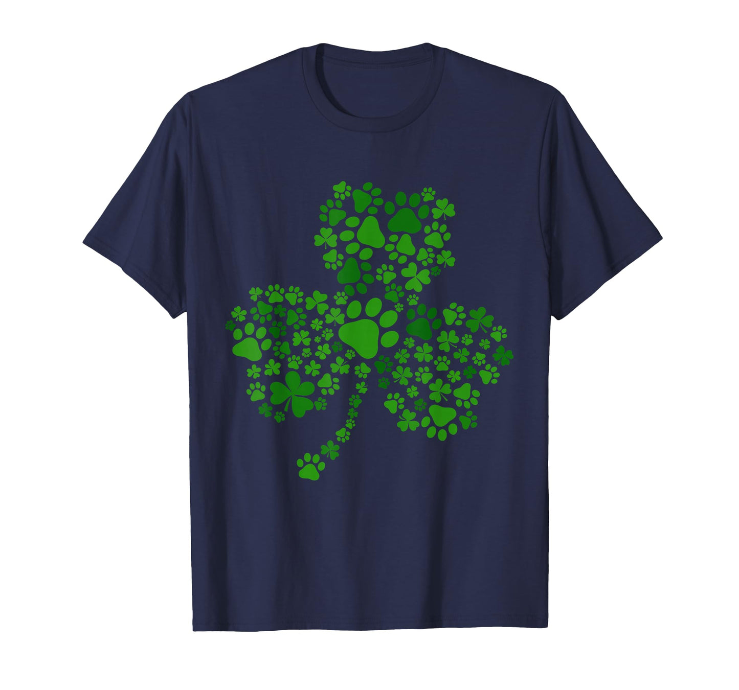 Dog Paw Shamrock St Patricks Day Dog Lover Irish Pet Lover T-Shirt
