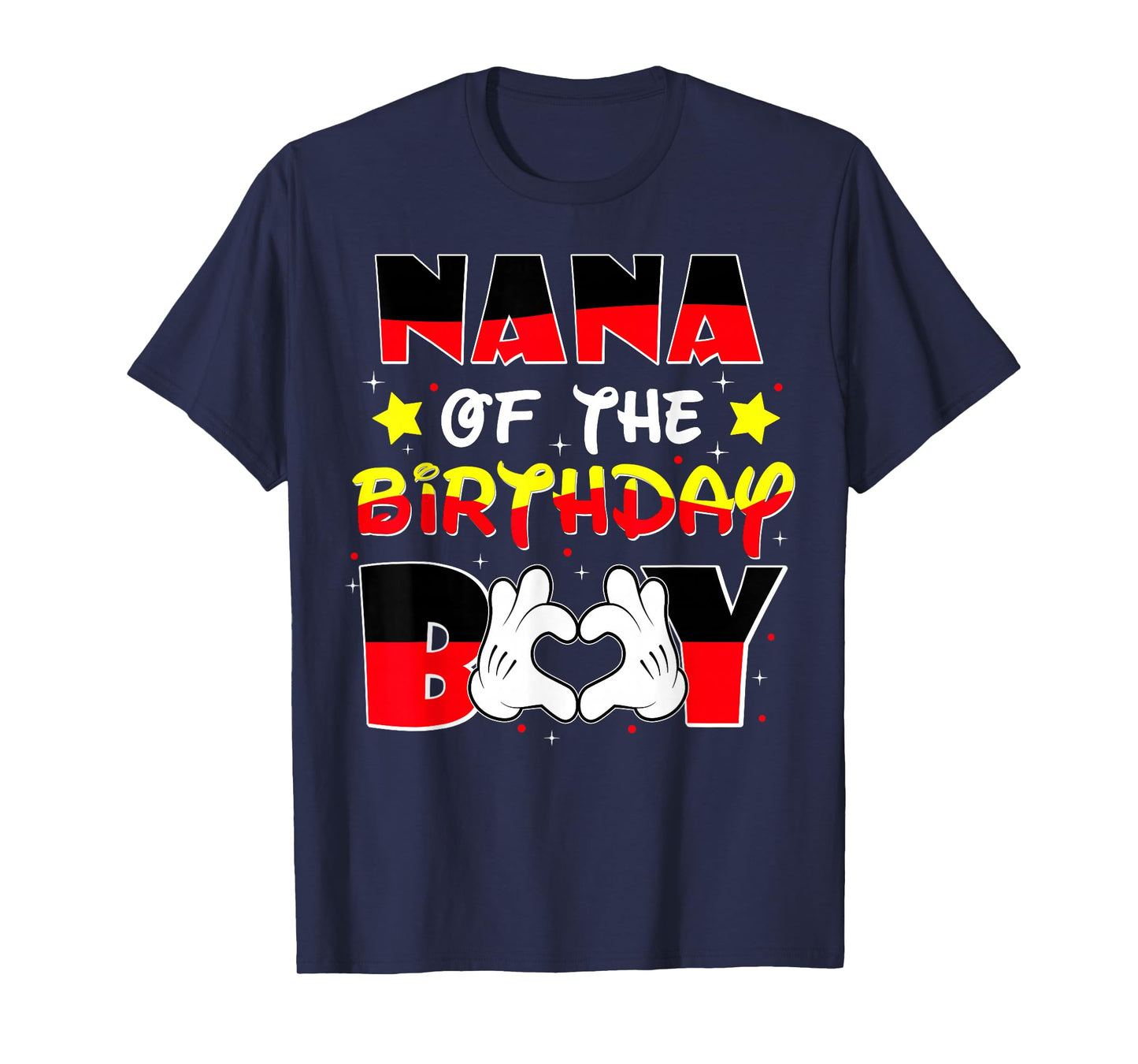 Nana of The Birthday Boy Shirt Matching Grandson Grandma Fun T-Shirt