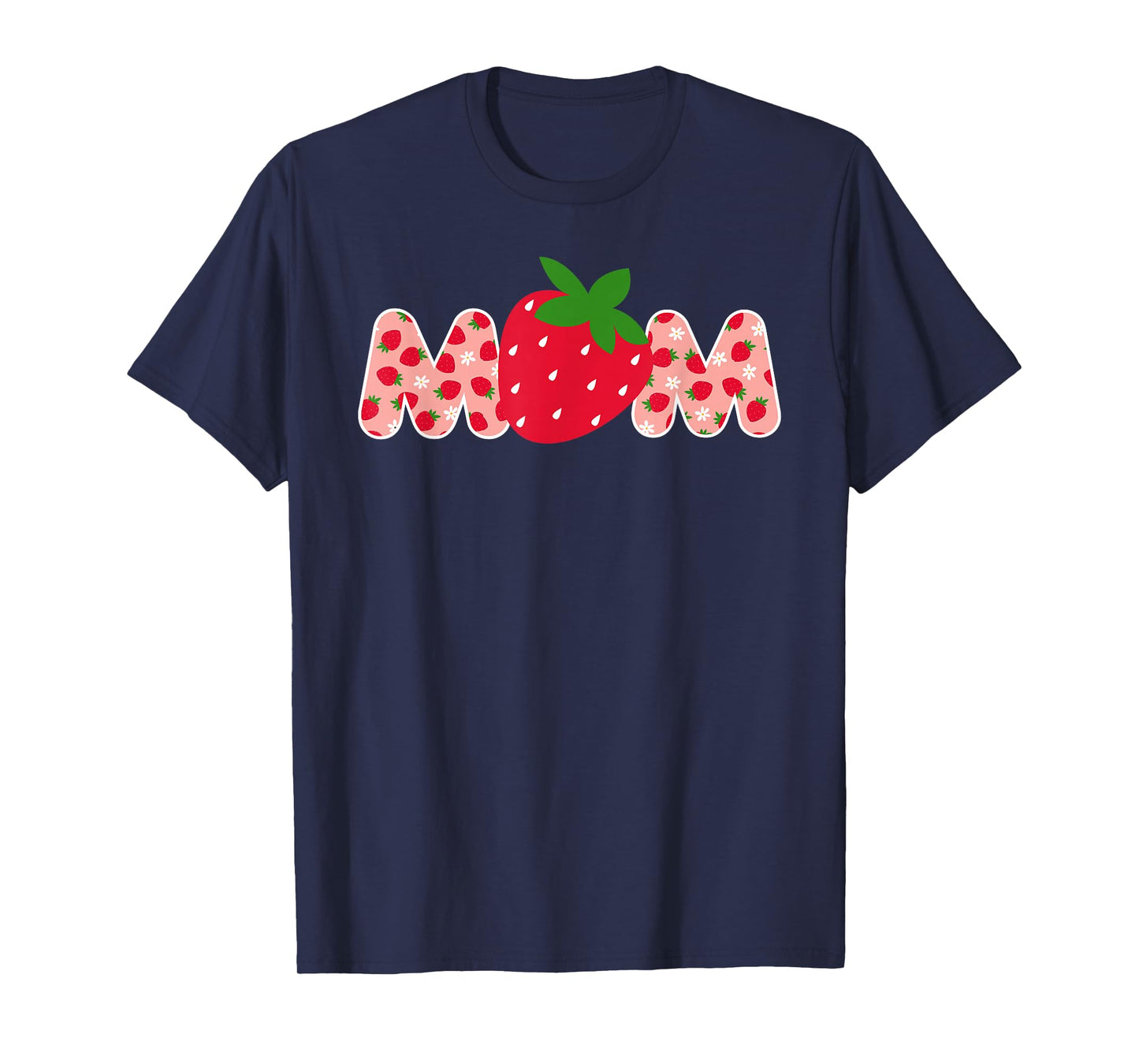 Mom Strawberry First Birthday Family Funny Strawberry T-Shirt