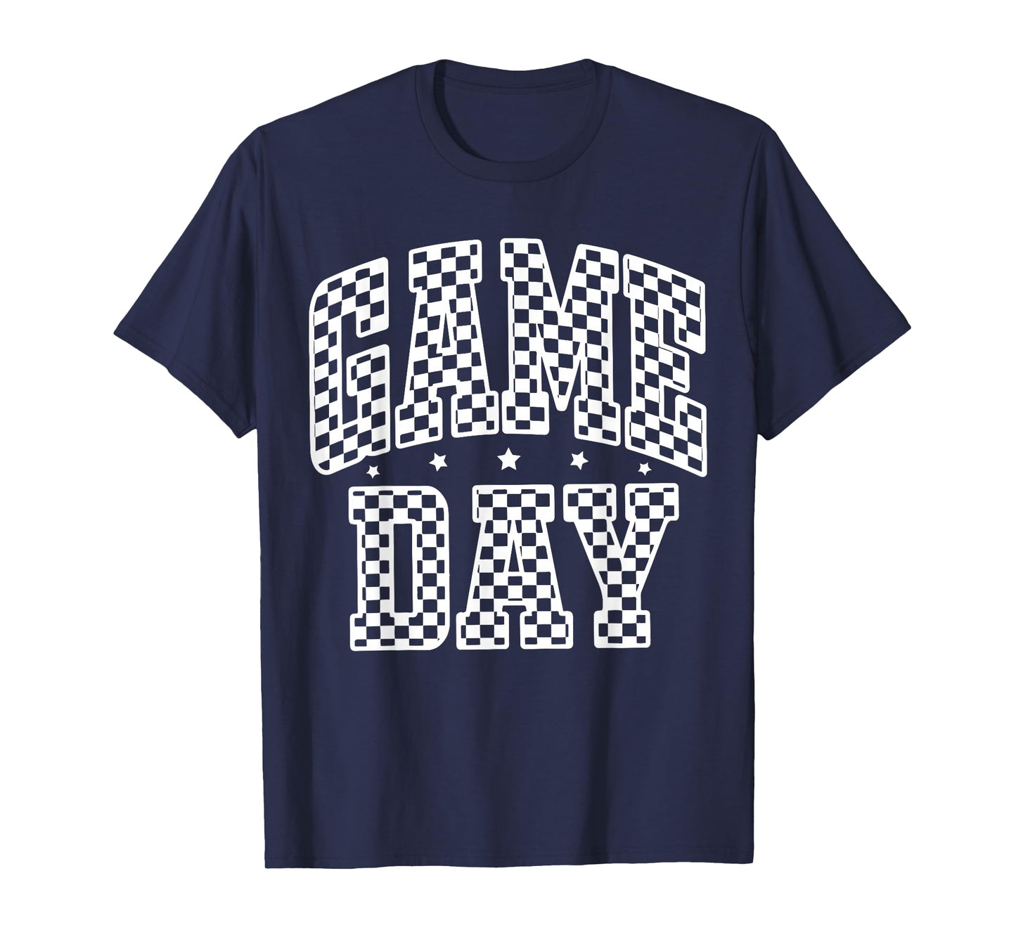 Game Day Checkered Touchdown American Football Thanksgiving T-Shirt