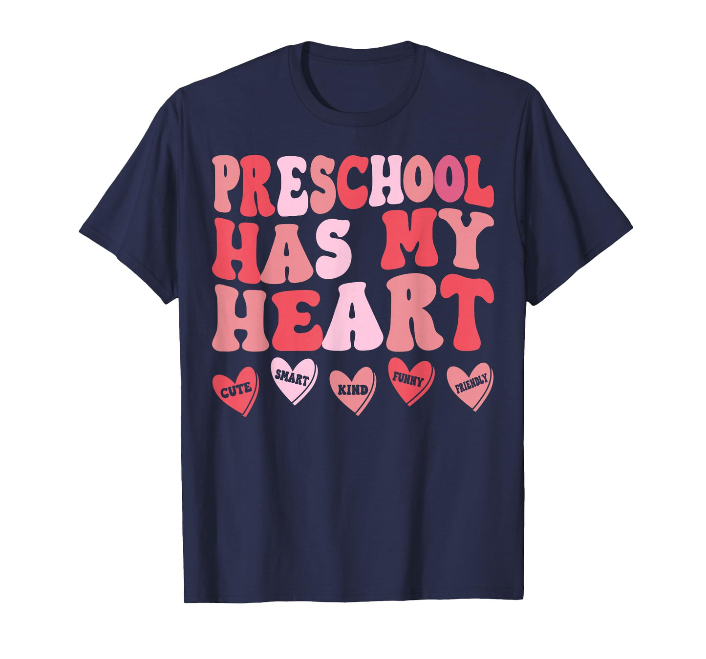 Preschool Has My Heart Pre-K Teacher Valentine’s Day T-Shirt