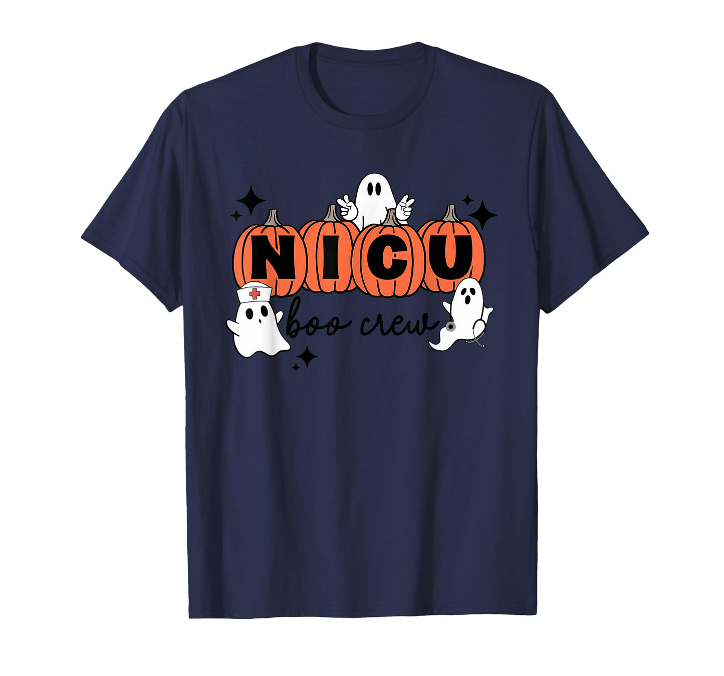 Funny NICU nurse shirt Halloween NICU boo crew NICU nurse T-Shirt