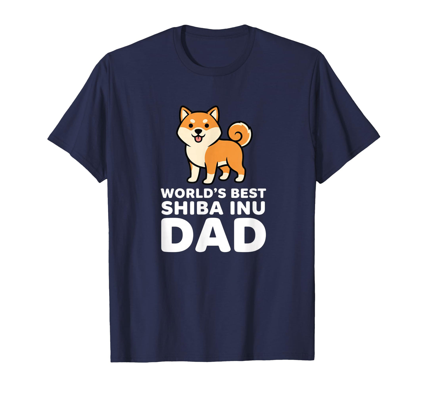 Dog Shiba Inu Dog Dad - World's Best Shiba Inu Dad T-Shirt