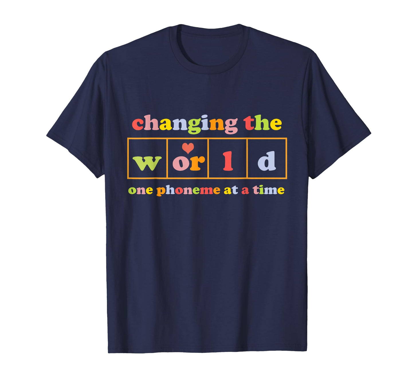 changing the world one phoneme at a time Retro funny T-Shirt, Small, Black