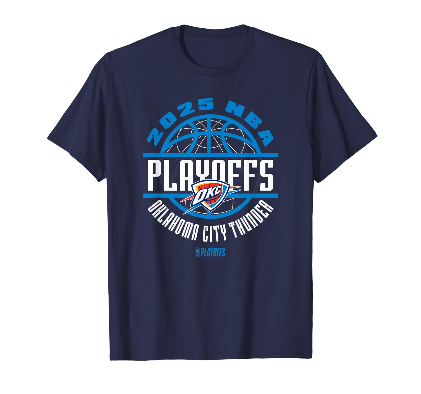 NBA Official Oklahoma City Thunder 2025 Playoffs Game Time T-Shirt