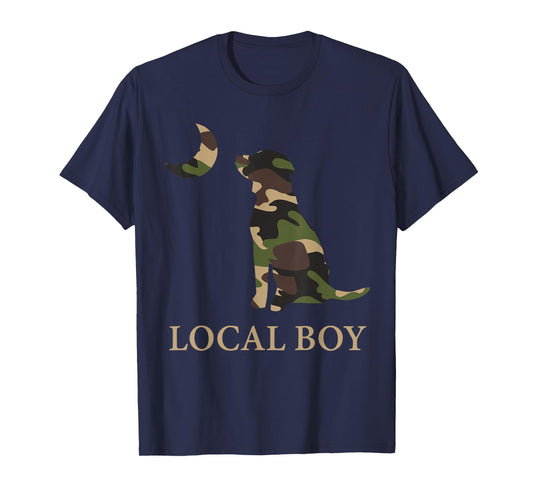 Camo Southern Local Boy Duck Hunting Black Lab Outdoor Men T-Shirt