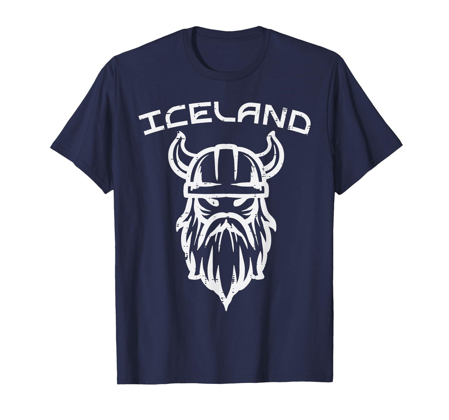 Viking Head Iceland Norse Mythology Icelandic Men Kids Women T-Shirt