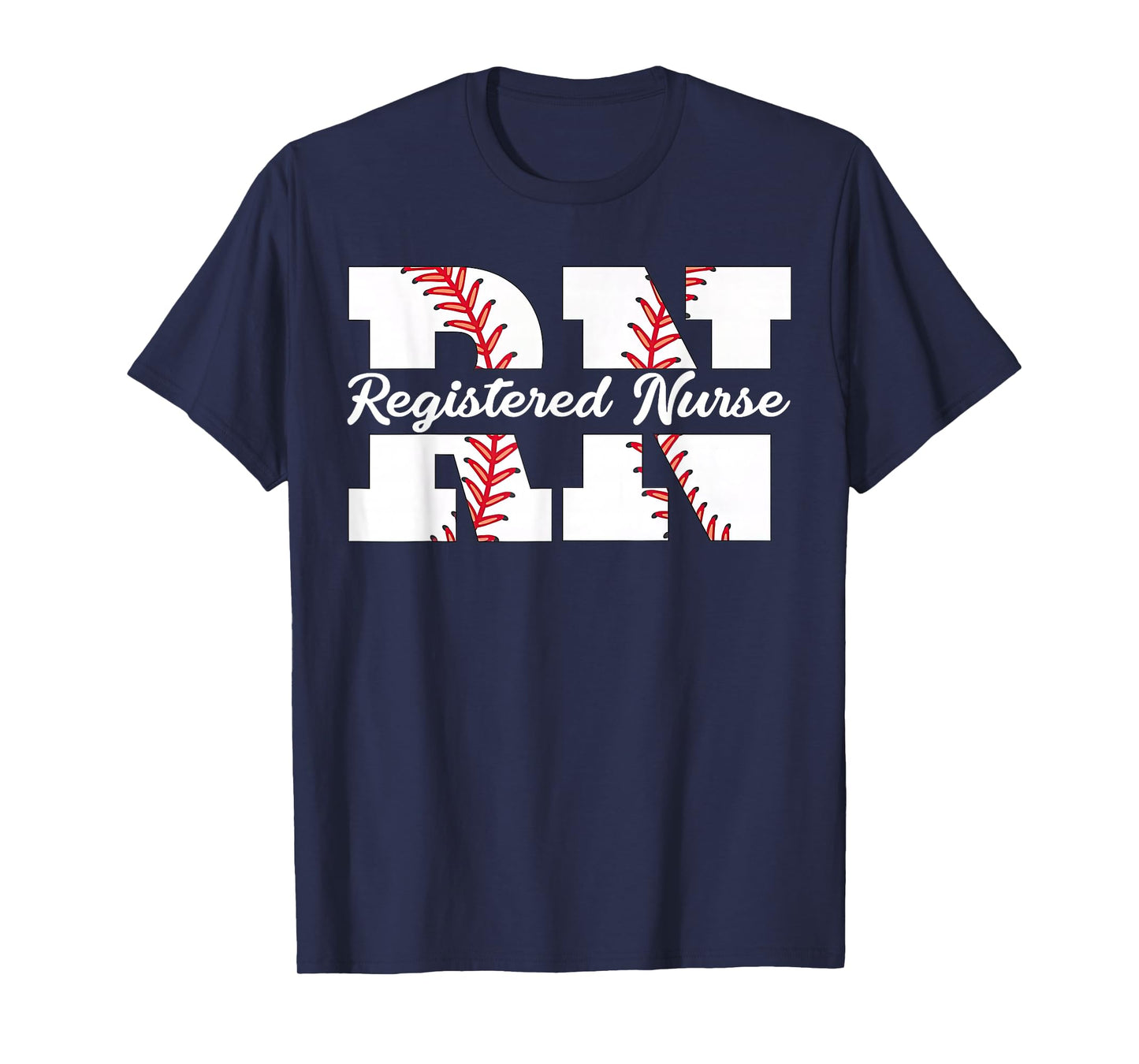 Registered Nurse RN Baseball Nursing Game Day Sports Medical T-Shirt