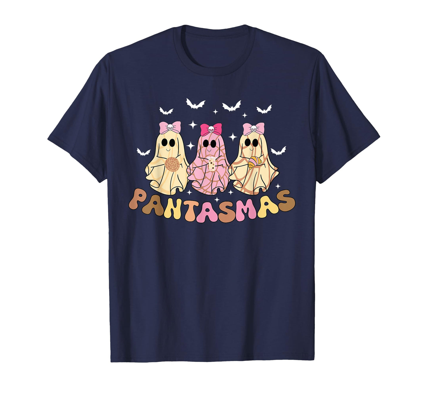 Pantasmas Funny Conchas Mexican Halloween Spooky ghosts T-Shirt