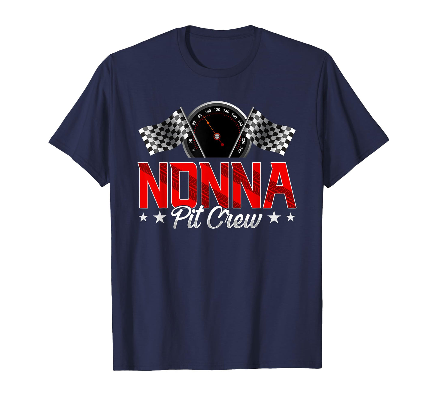 Race Car Birthday Party Racing Family Nonna Pit Crew T-Shirt
