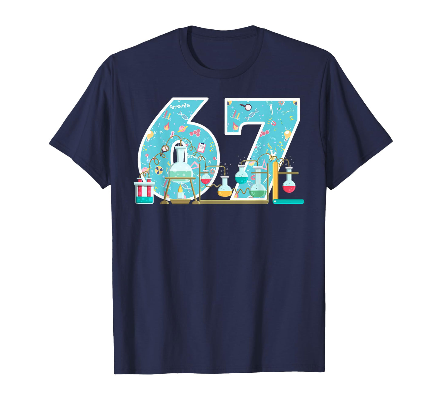 Scientist 67 Birthday Party Lab STEM Chemistry Science Theme T-Shirt