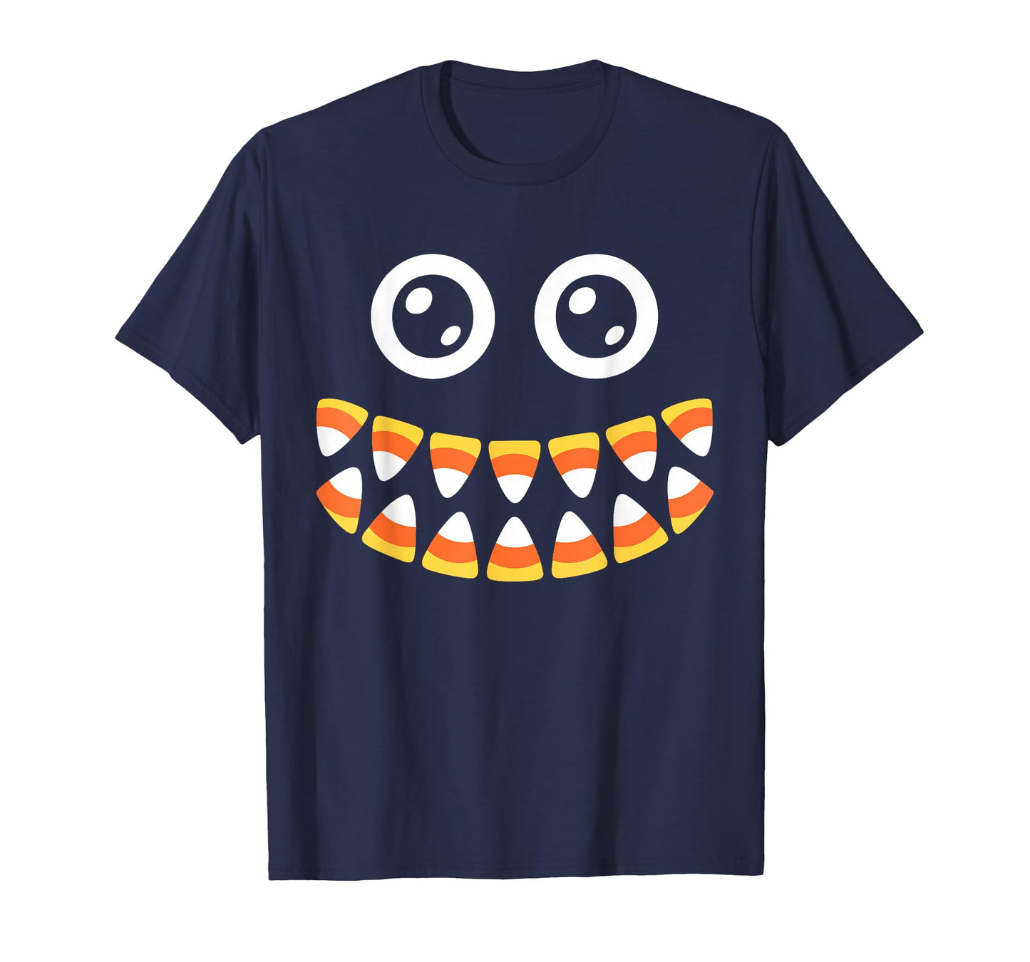 Candy Corn Face Shirt Adult Men Women Kids Halloween Costume T-Shirt