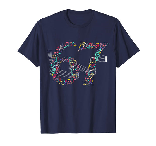 Funny 6 7 Music Meme for Musicians 67 Music Teacher T-Shirt