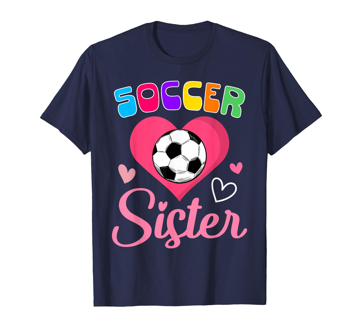 Cute Soccer Sister Heart T-Shirt