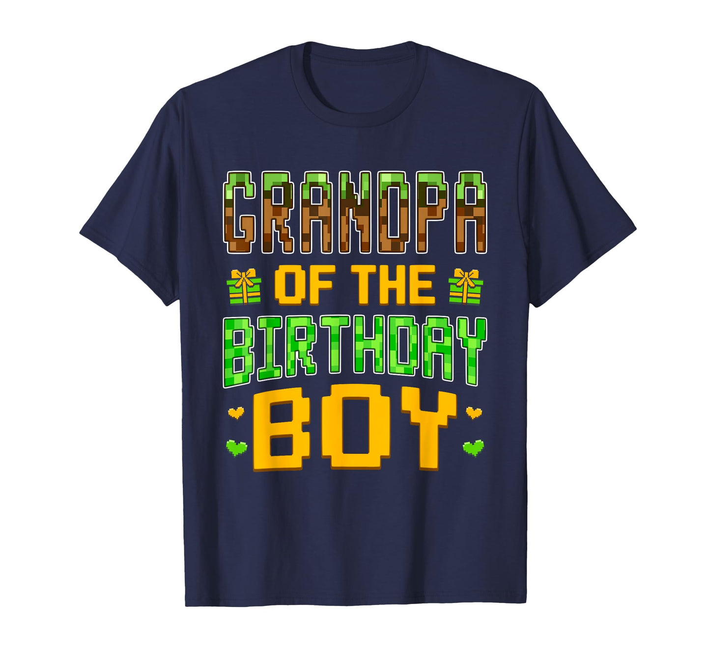 Grandpa of The Birthday Boy Video Gamer Birthday Party T-Shirt