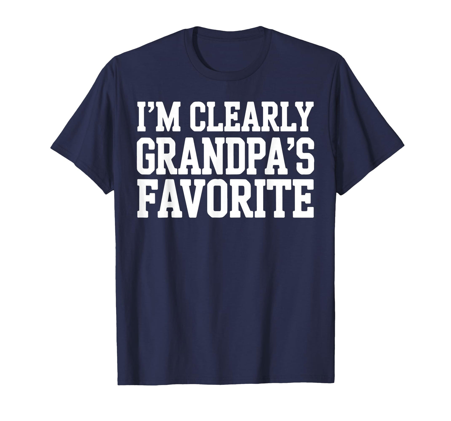 Im Grandpa's Favorite, Funny Proud Grandpa Grandchild Kids T-Shirt