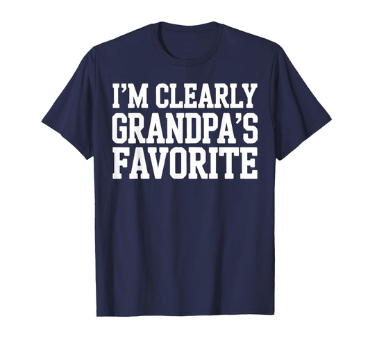 Im Grandpa's Favorite, Funny Proud Grandpa Grandchild Kids T-Shirt