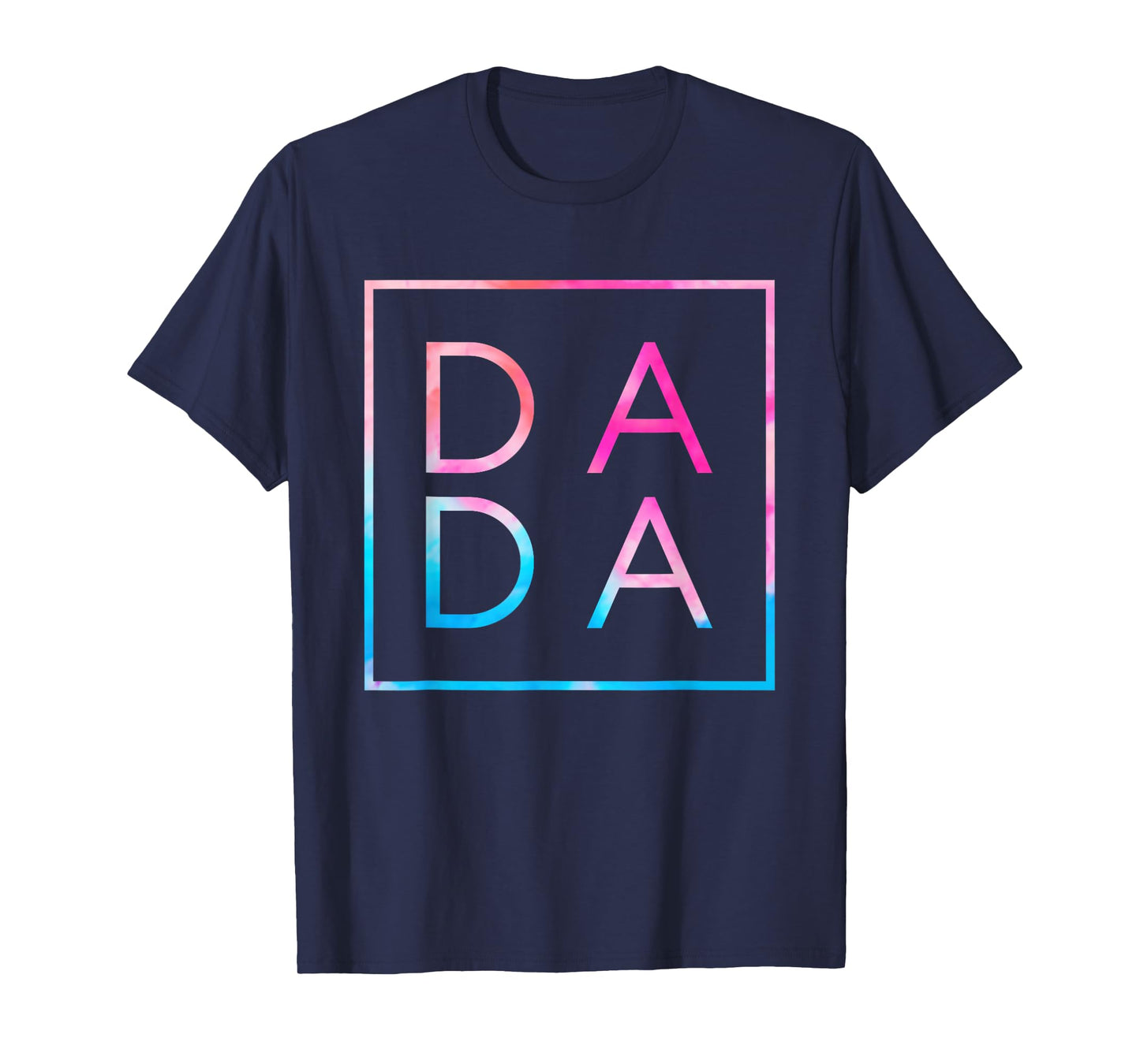 Matching Dada And Mama Family Tees Unisex-Adults Men's Black Small Classic Tie-Dye Father's Day T-Shirt