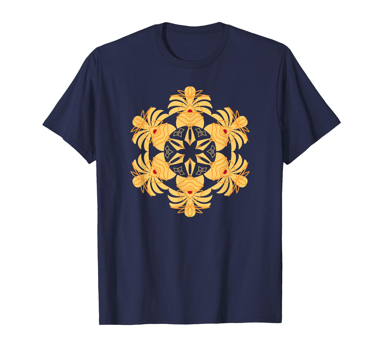 Circular Lotus Mandala Art Sacred Geometry Yoga Meditation T-Shirt