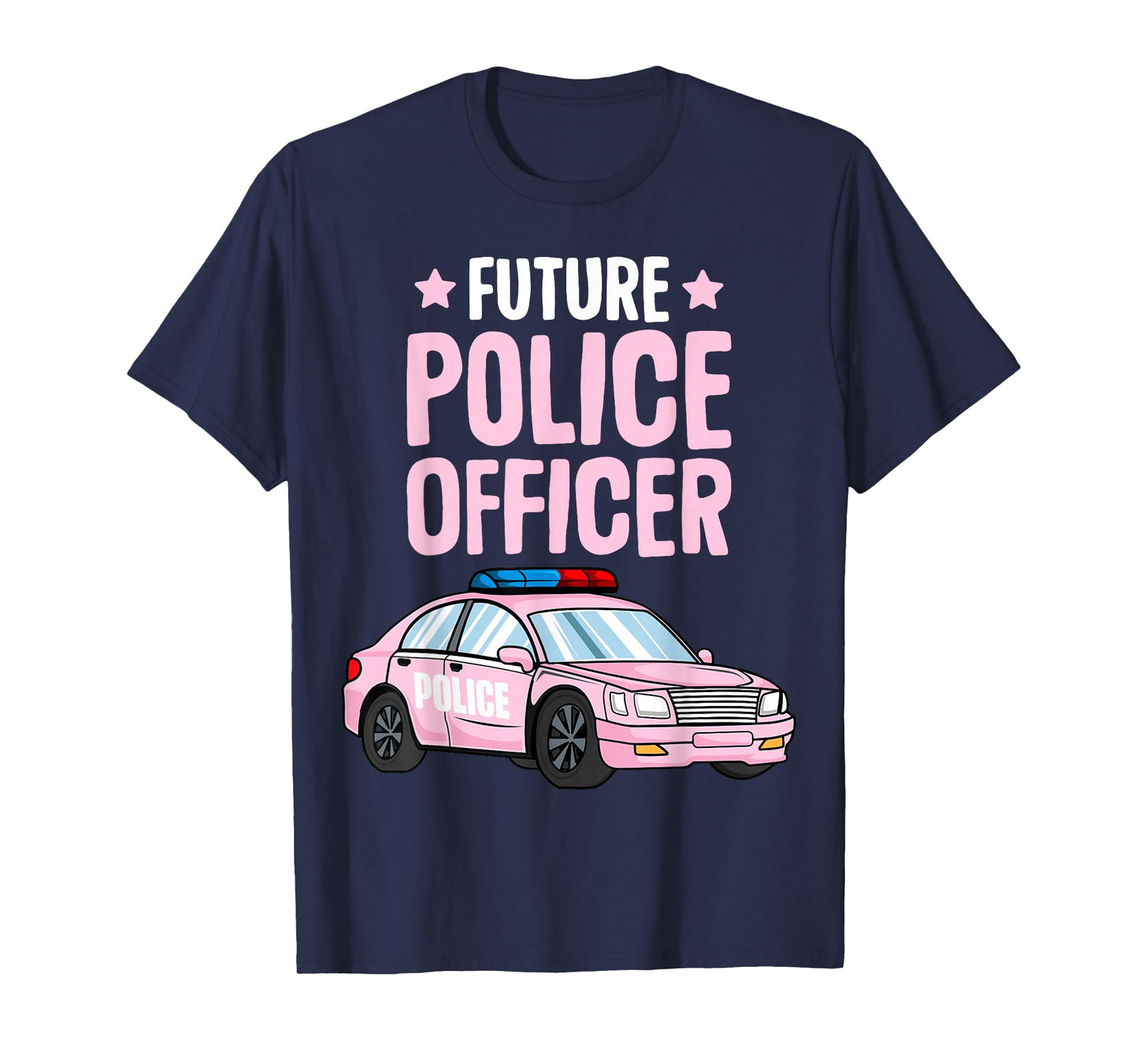 Future Police Officer Policewoman Cop Girls Kids Toddler T-Shirt