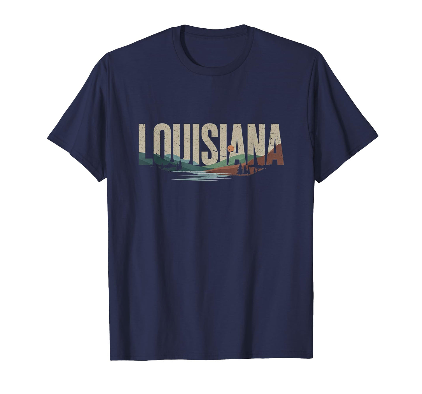Retro Louisiana Artwork T-Shirt