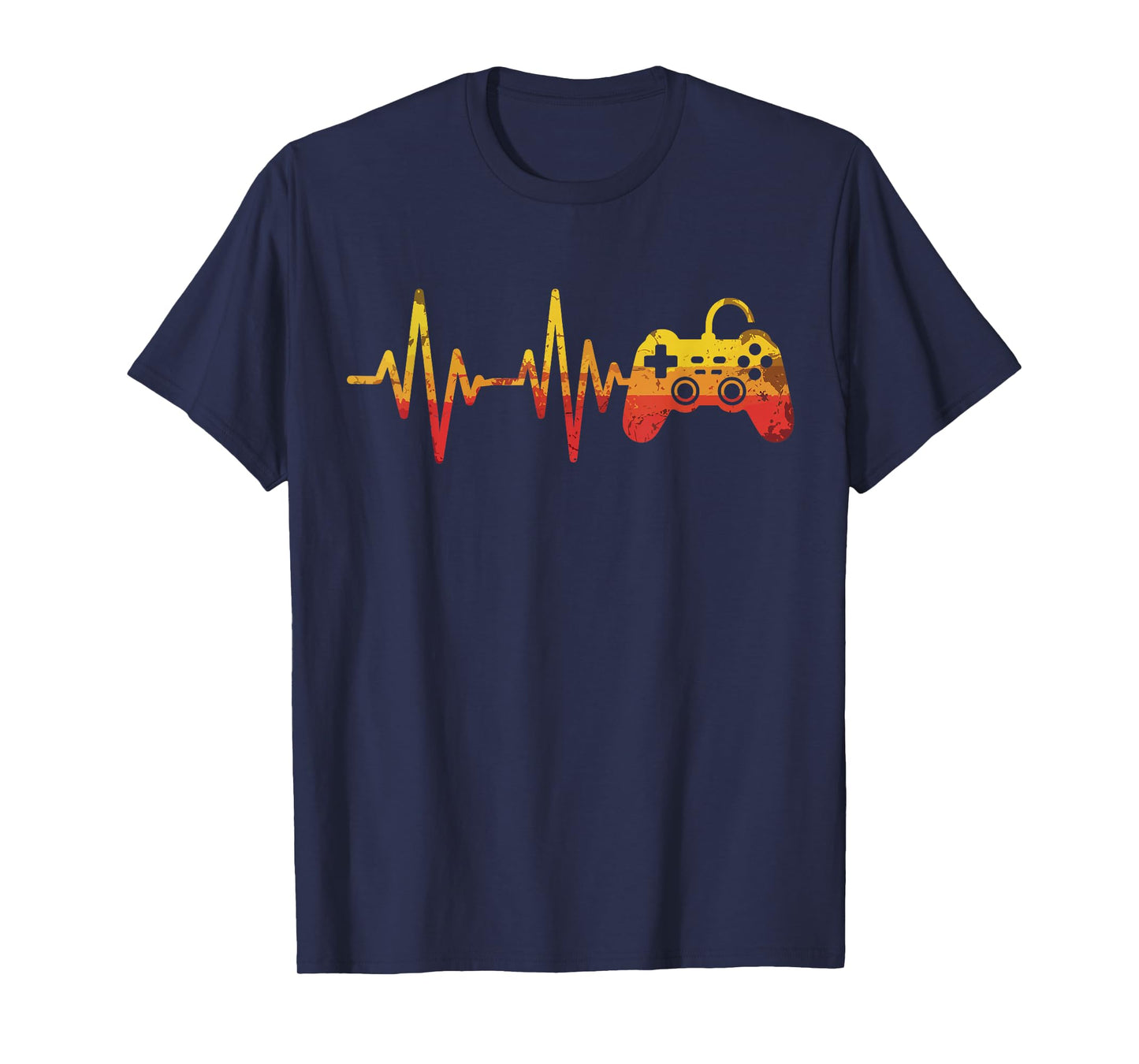 Gamer Heartbeat Video Game Controller Gifts Men Women Kids T-Shirt