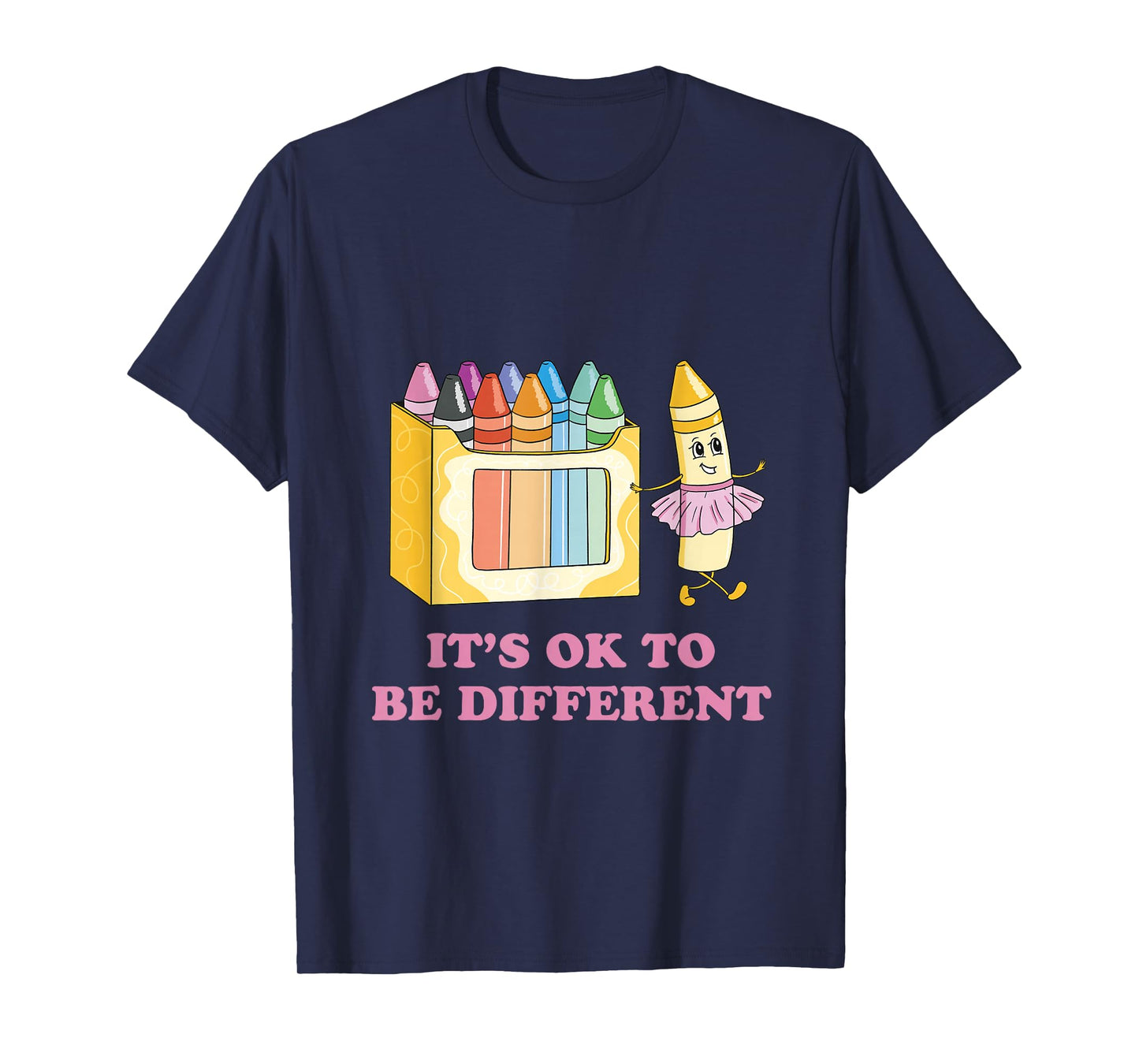 It's OK to be Different Crayons Autism Awareness Month T-Shirt