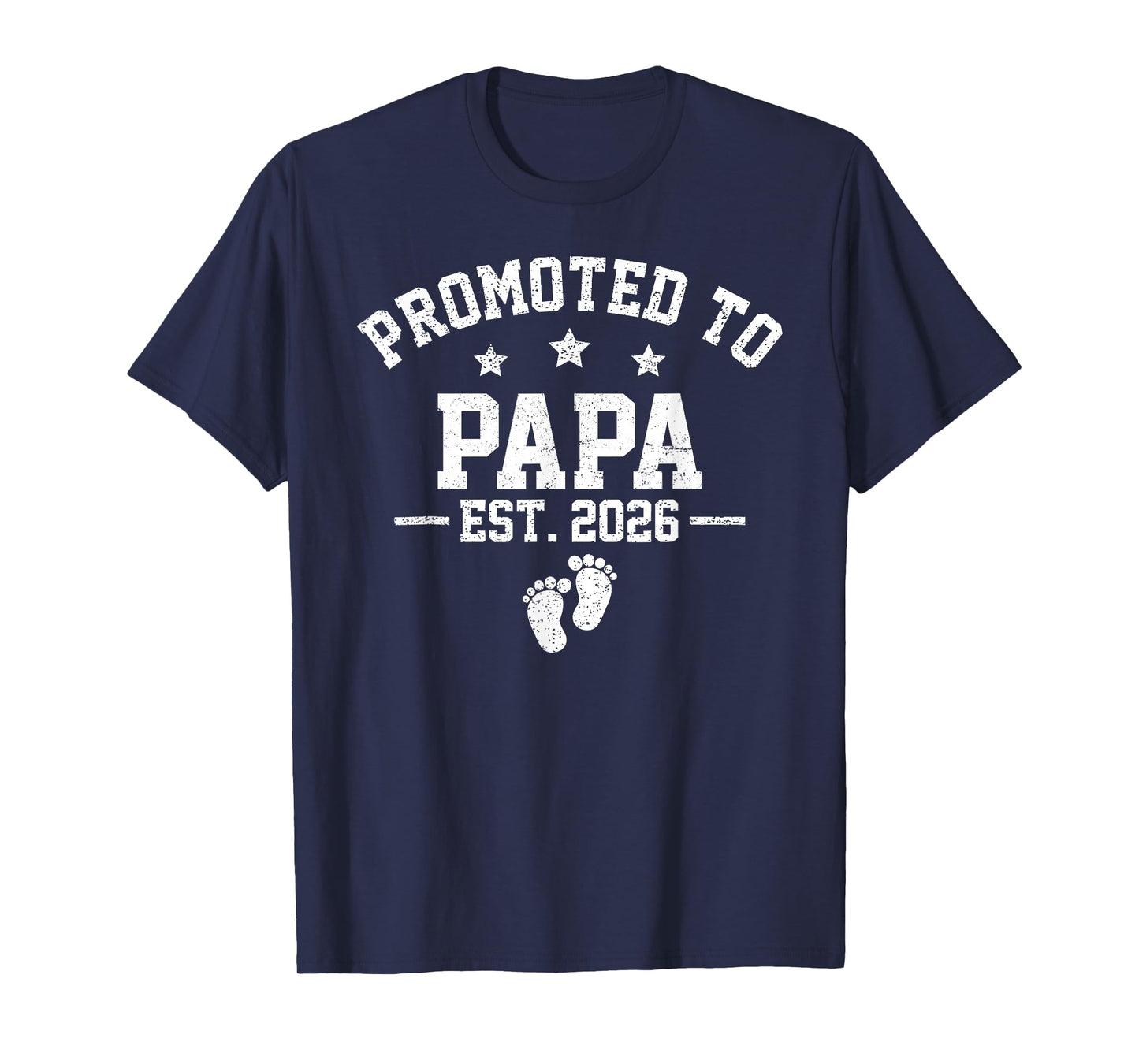 Promoted to Papa Est 2026 Baby Announcement T-Shirt