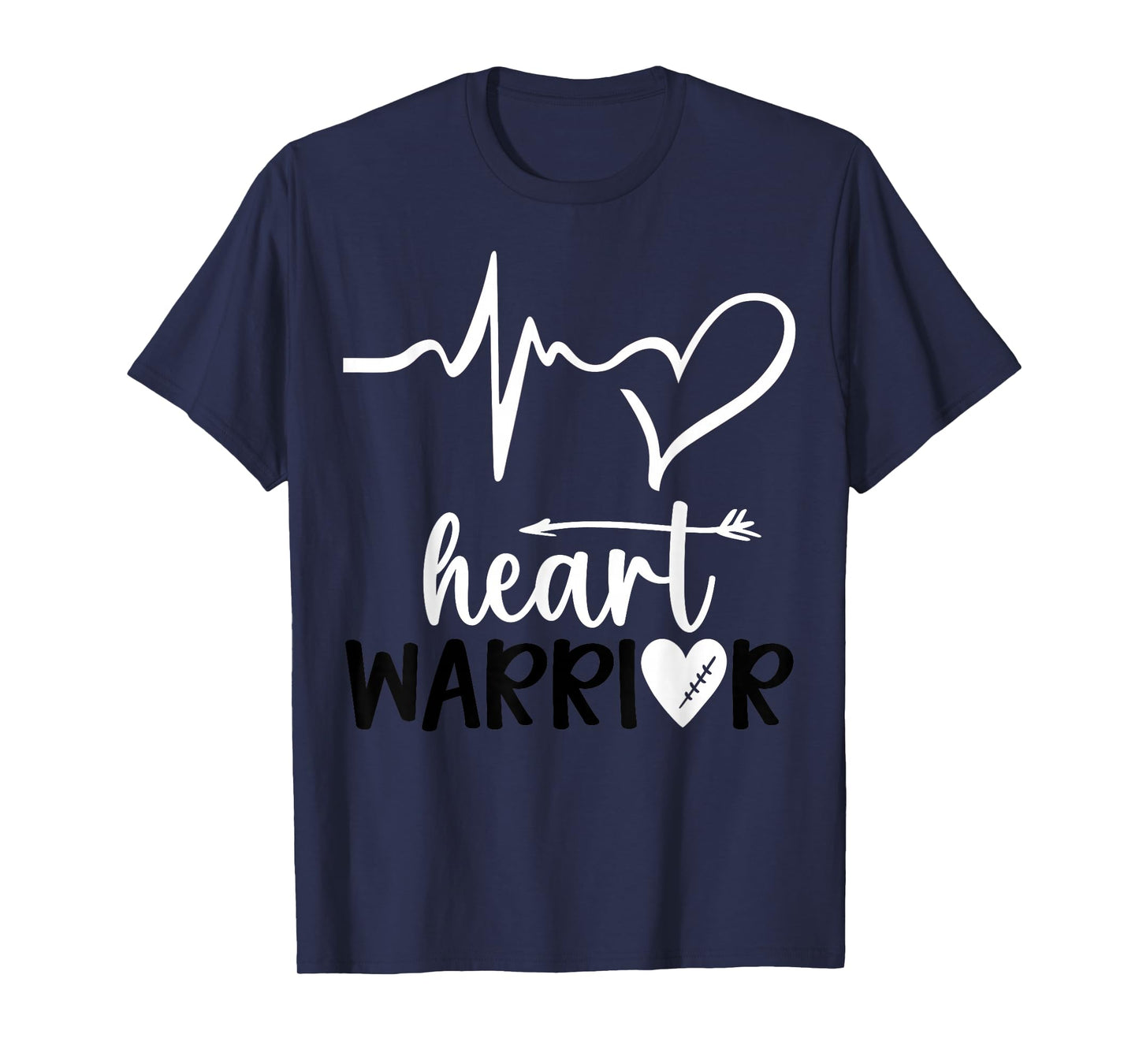 Heart Warrior Heart Disease Awareness Month Go Red Men Women T-Shirt