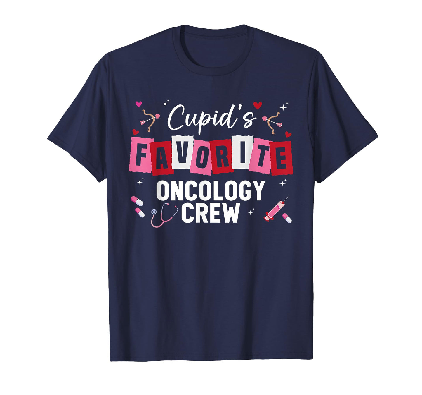 Cupid's Favorite Oncology Crew Nurse Valentine Day Hemonc T-Shirt