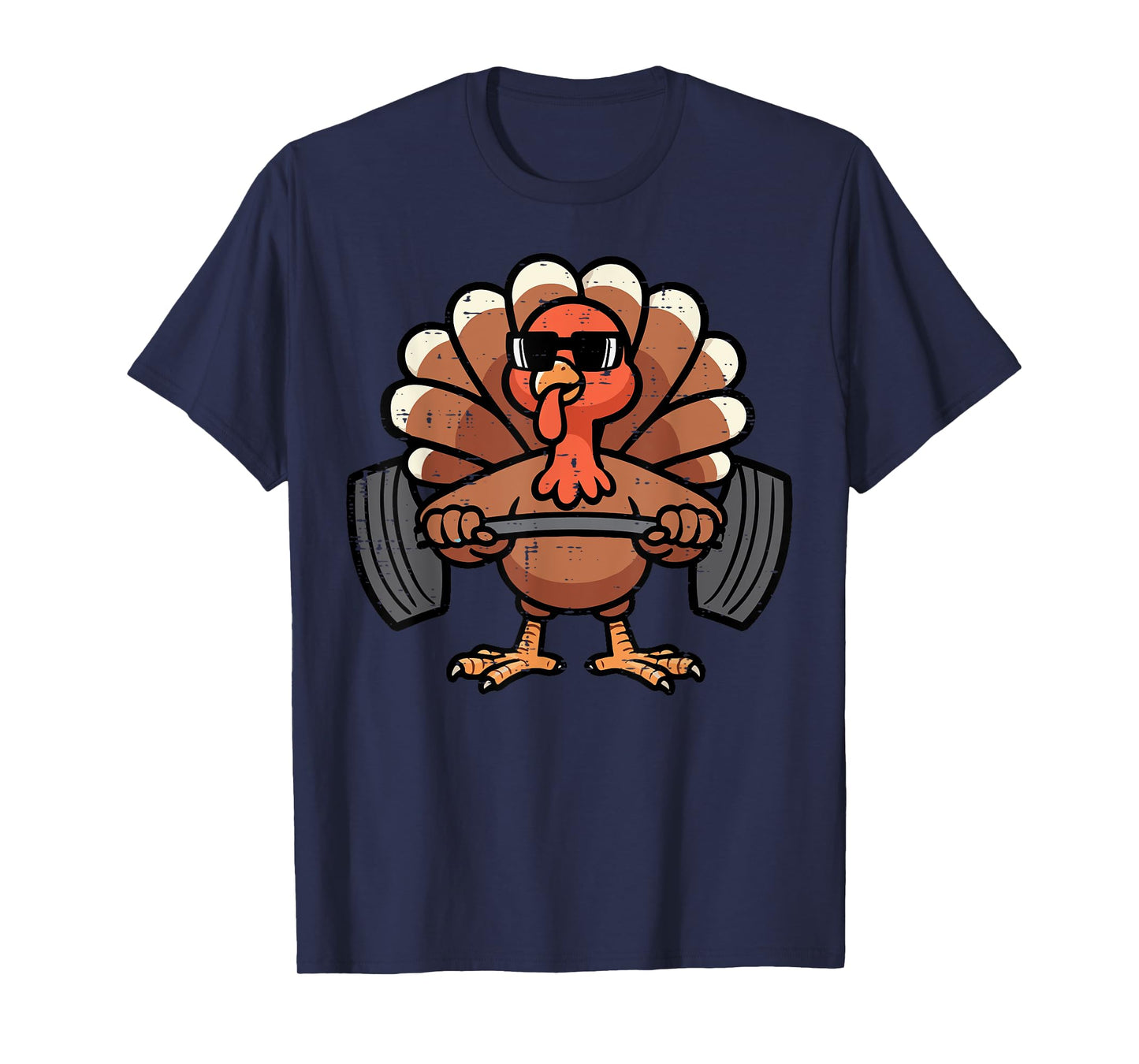 Thanksgiving Workout Turkey Barbell Lift Gym Men Women Kids T-Shirt