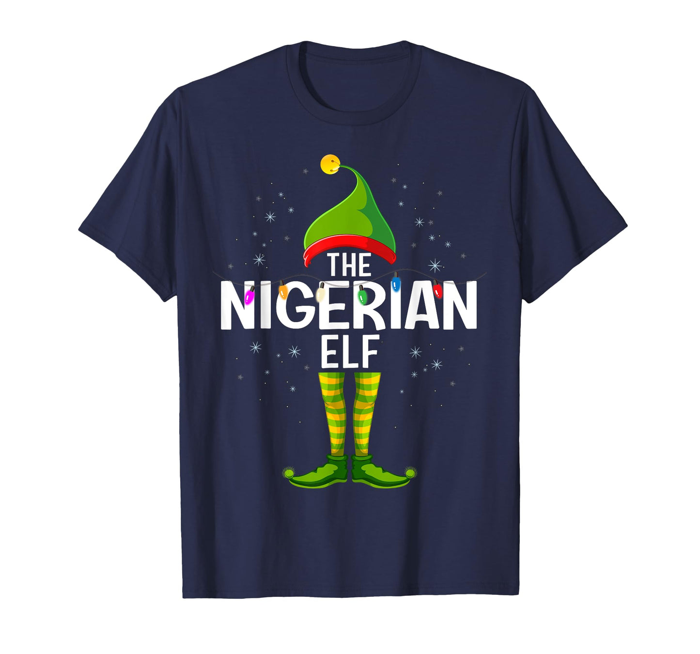 The Nigerian Elf Christmas Group Family Pajama T-Shirt