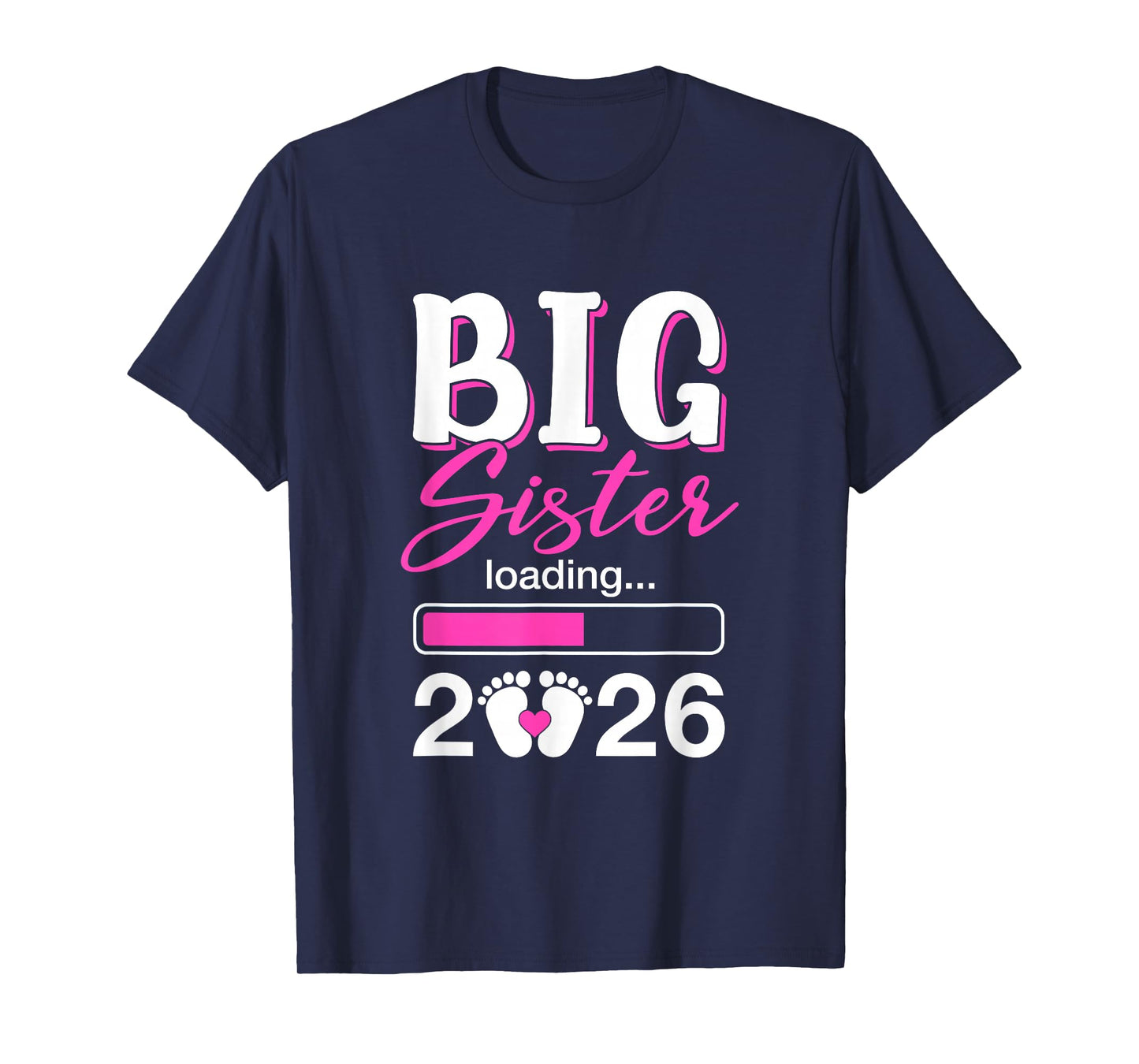 Big Sister Loading 2026 Promoted to Big Sister 2026 Kids T-Shirt