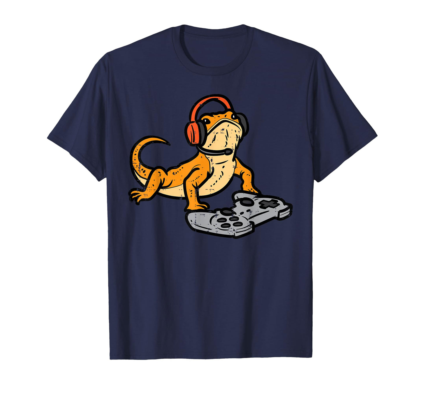 Bearded Dragon Video Gaming Funny Gamer Animal Men Boys Kids T-Shirt
