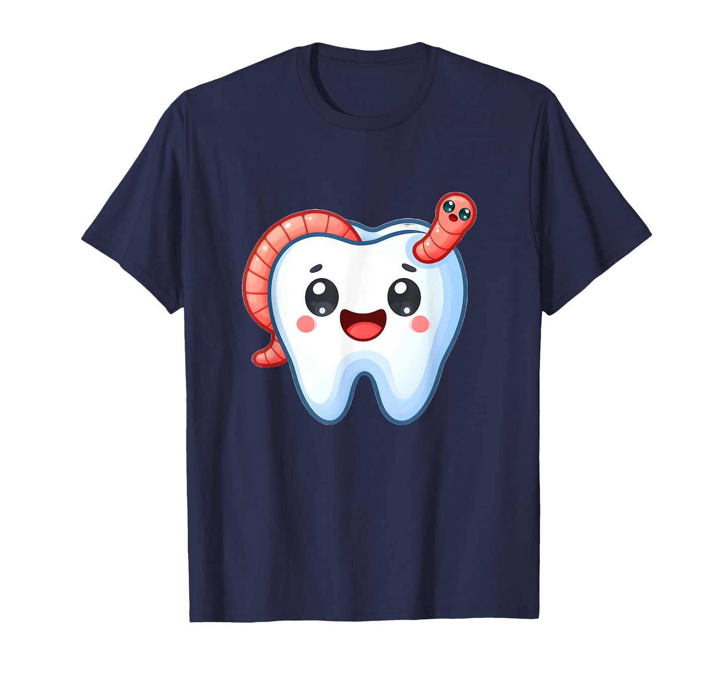 Funny Tooth with Worm in Cavity T-Shirt