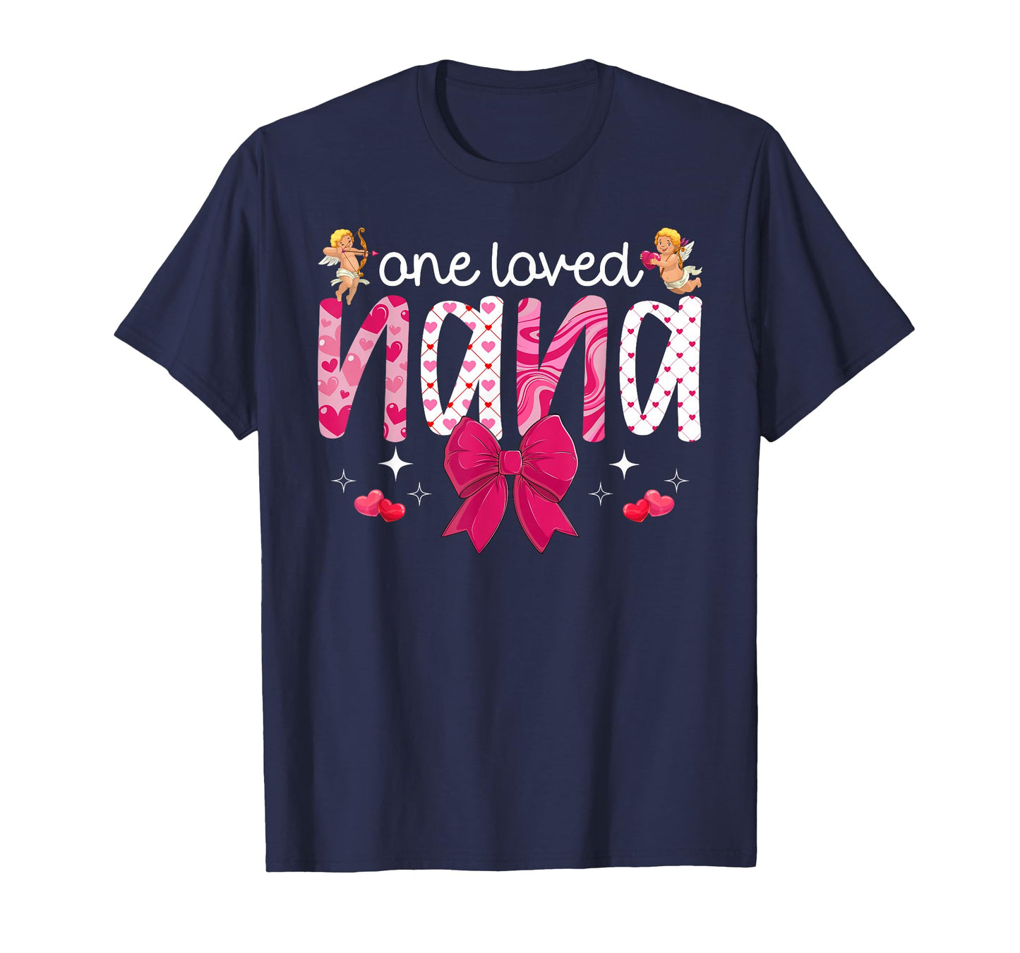 One Loved Nana Valentine Nana Grandma Valentines Day T-Shirt