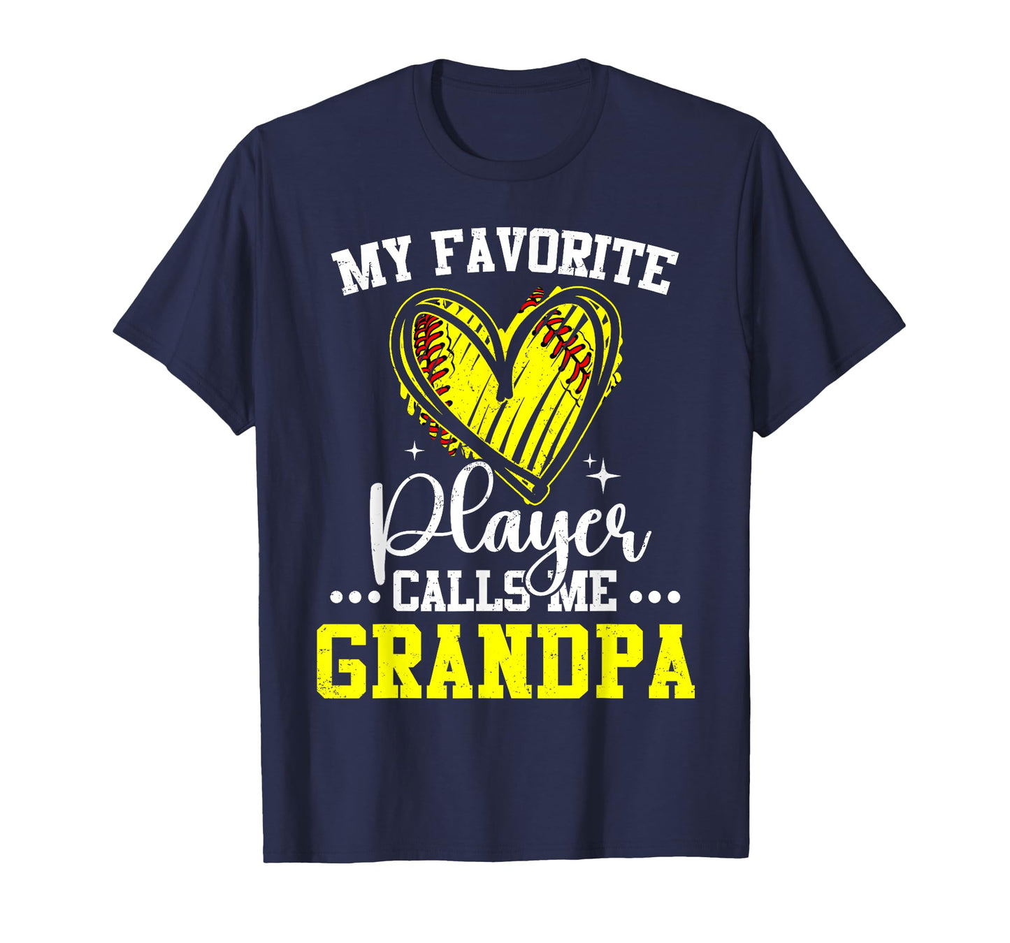 My Favorite Softball Player Calls Me Grandpa T-Shirt
