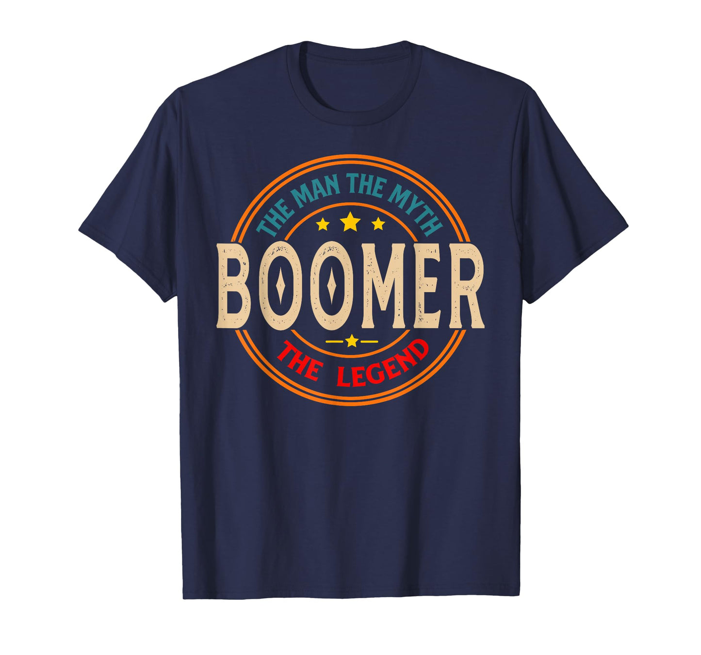 BOOMER The Legend The Man, Funny BOOMER Fathers Day T-Shirt